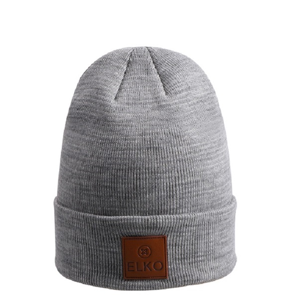 Beanies With Leather Patch